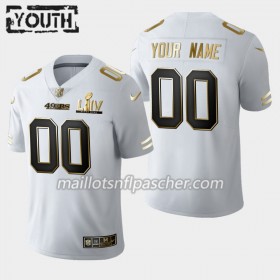 Maillot San Francisco 49ers Custom Nike Blanc Golden Edition 2020 Super Bowl LIV - Enfant